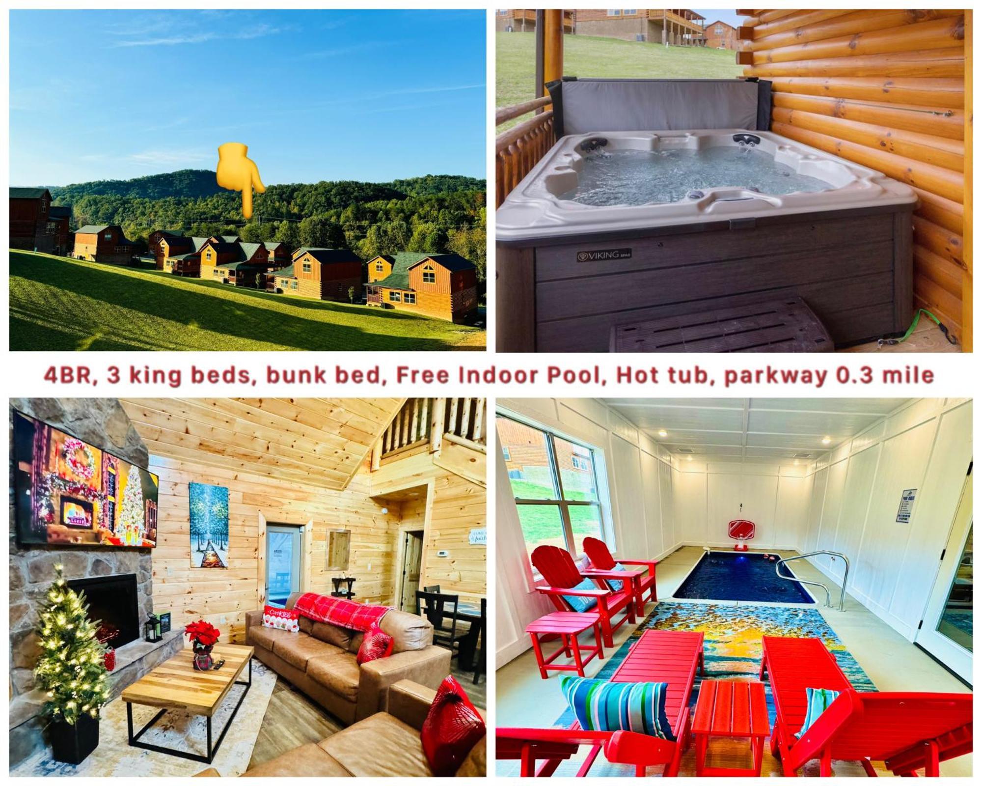New! Indoor Pool/Ps 5/Hot Tub/Parkway Villa Pigeon Forge Exteriör bild