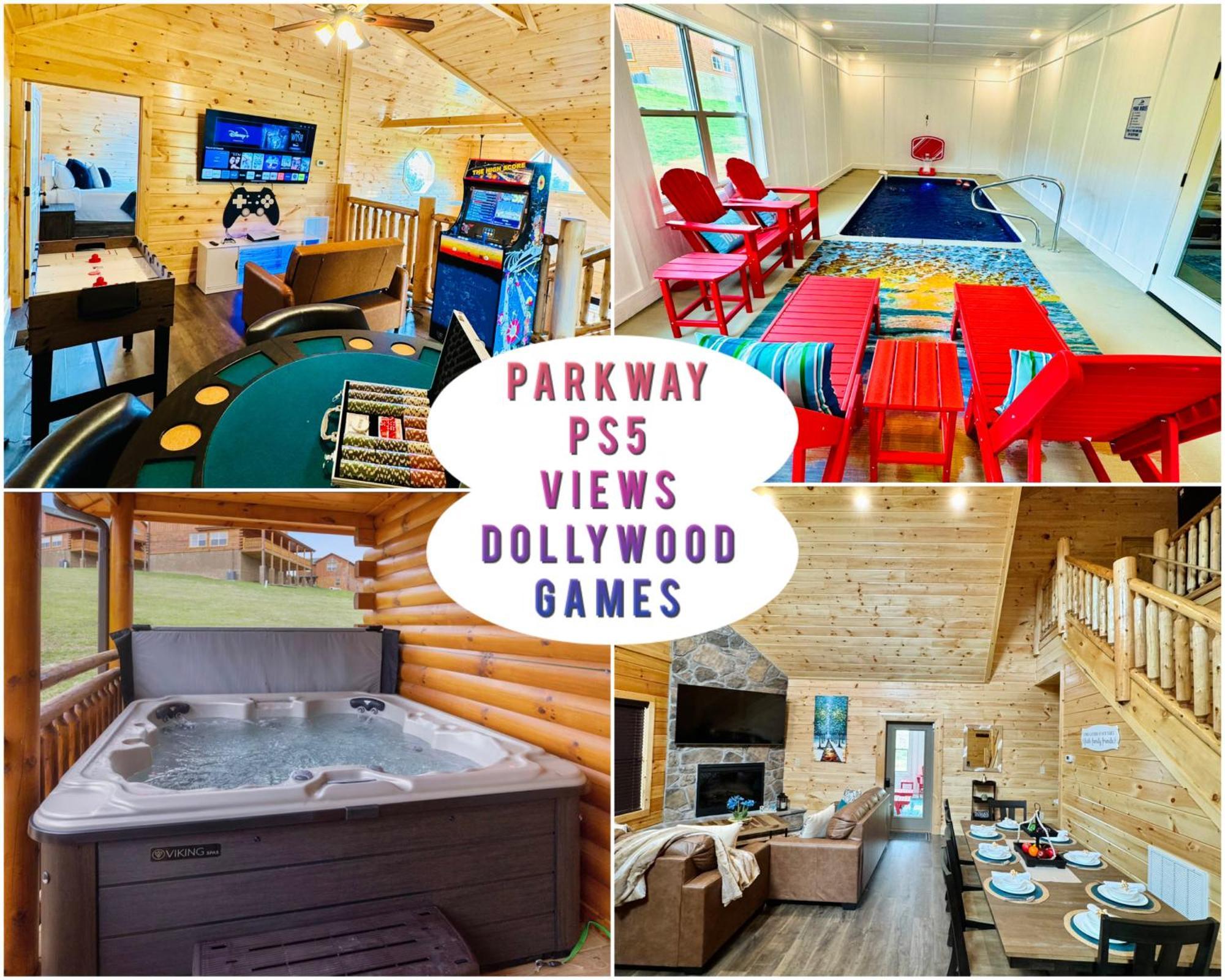 New! Indoor Pool/Ps 5/Hot Tub/Parkway Villa Pigeon Forge Exteriör bild
